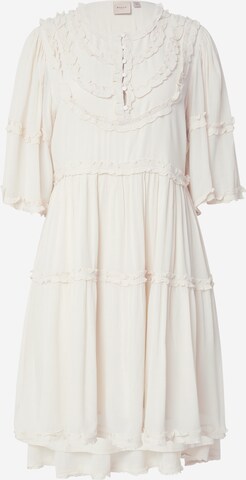VILA ROUGE Платье-рубашка 'VIDANA' в Бежевый: спереди