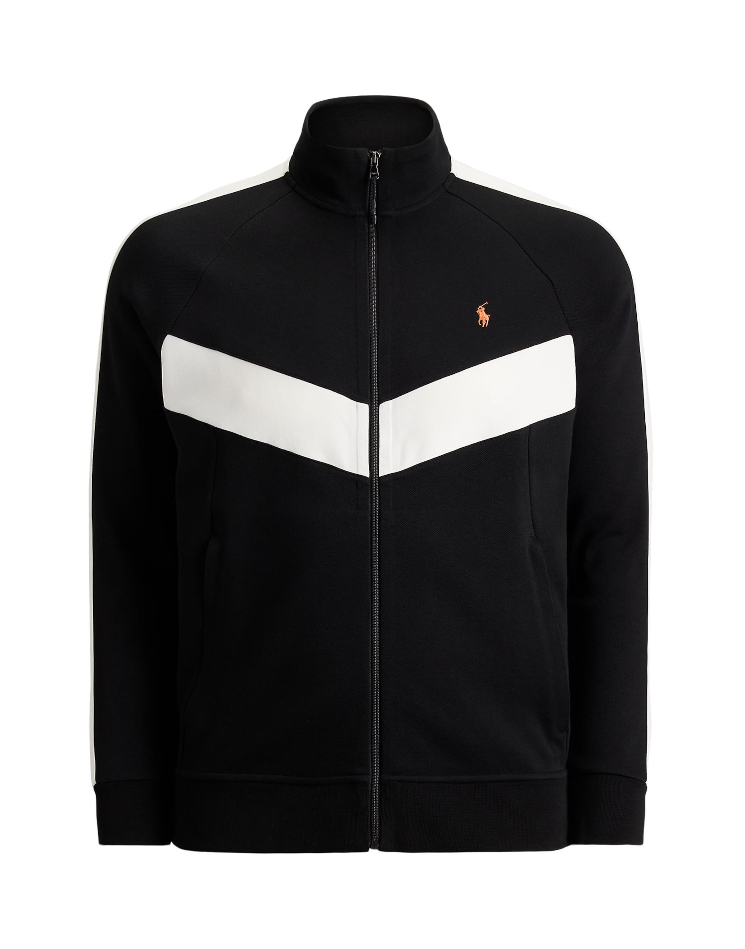 Polo Ralph Lauren Big & Tall Zip-Up Hoodie in Black: front