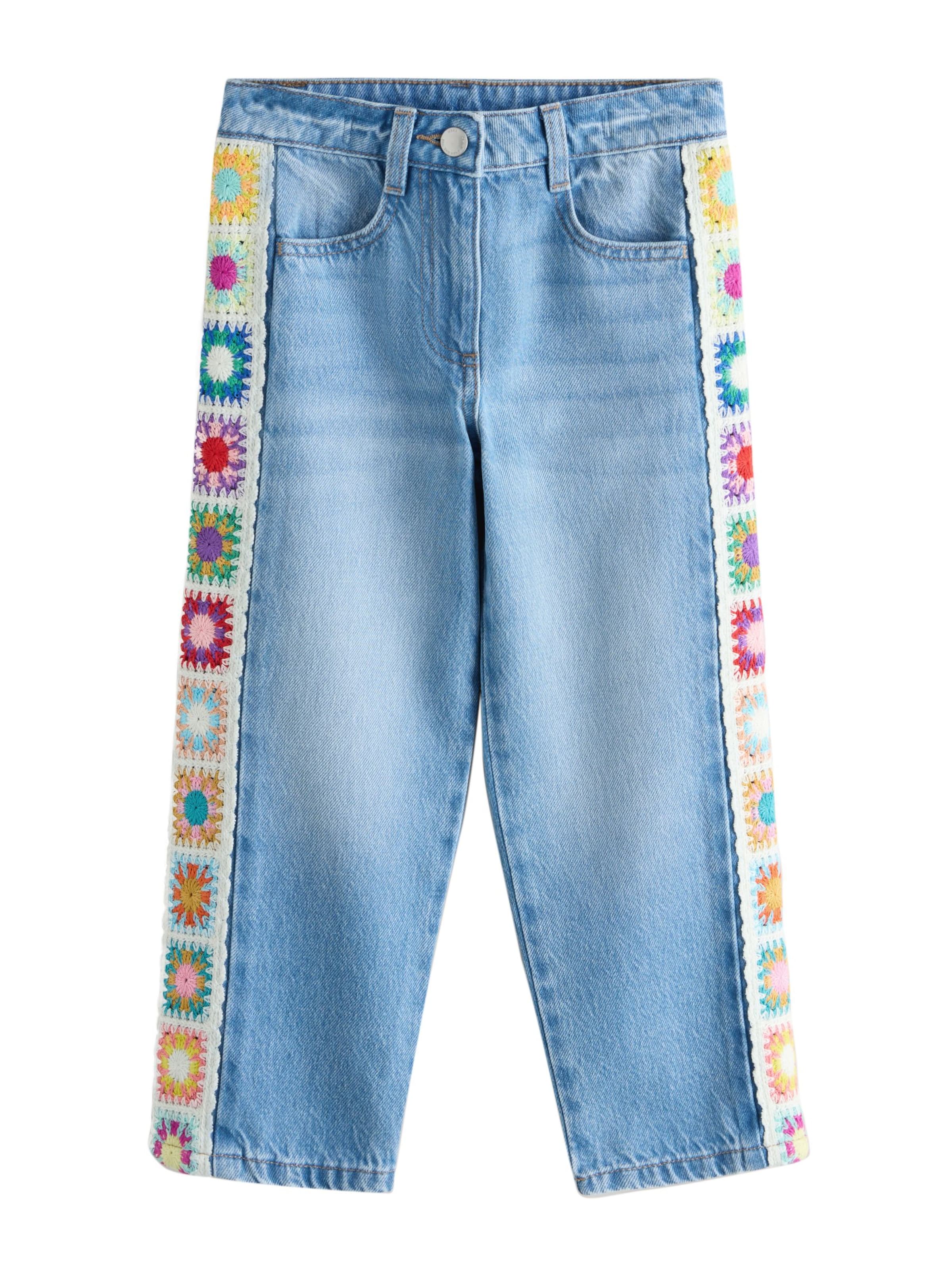 Next Barrel Jeans in Blue: front