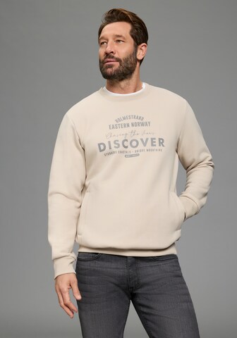 Man's World Sweatshirt in Beige: front
