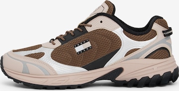 Baskets basses Tommy Jeans en beige : devant