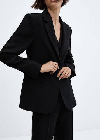 MANGO Blazer 'Iguana' in Black