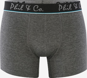 Phil & Co. Berlin Boxer shorts ' 2-Pack Jersey ' in Grey