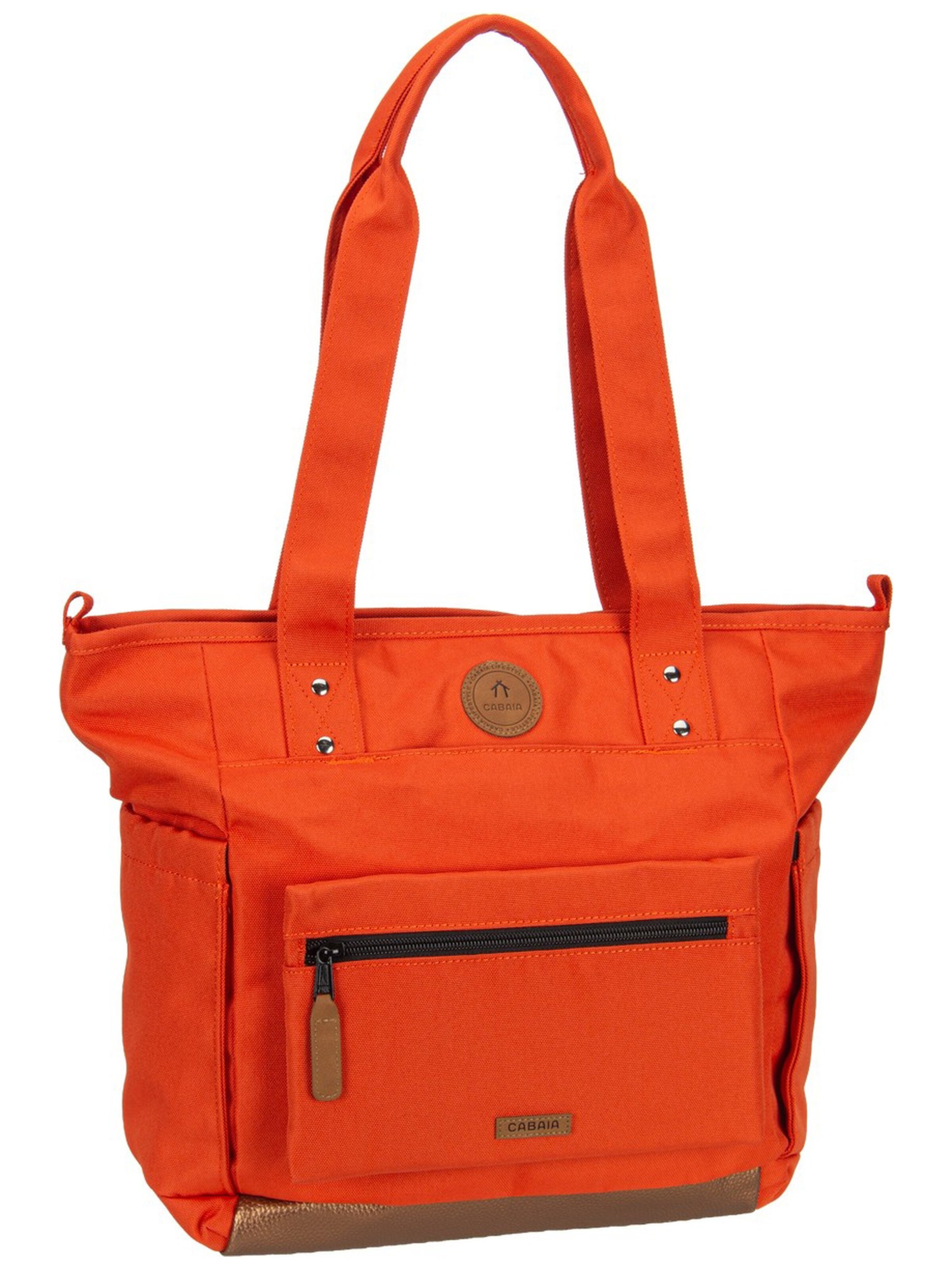 Cabaia Shopper 'Tote Recycled Oxford Medium' in Red: front