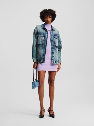 KARL LAGERFELD JEANS Трикотажное платье в Лиловый