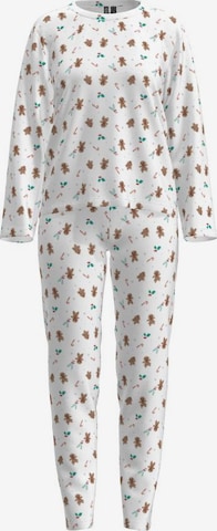 PIECES Pajama 'FREYA' in White: front