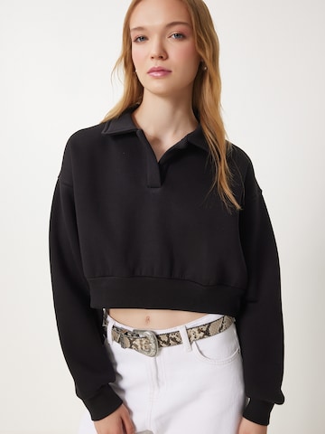 Happiness İstanbul Majica | črna barva: sprednja stran