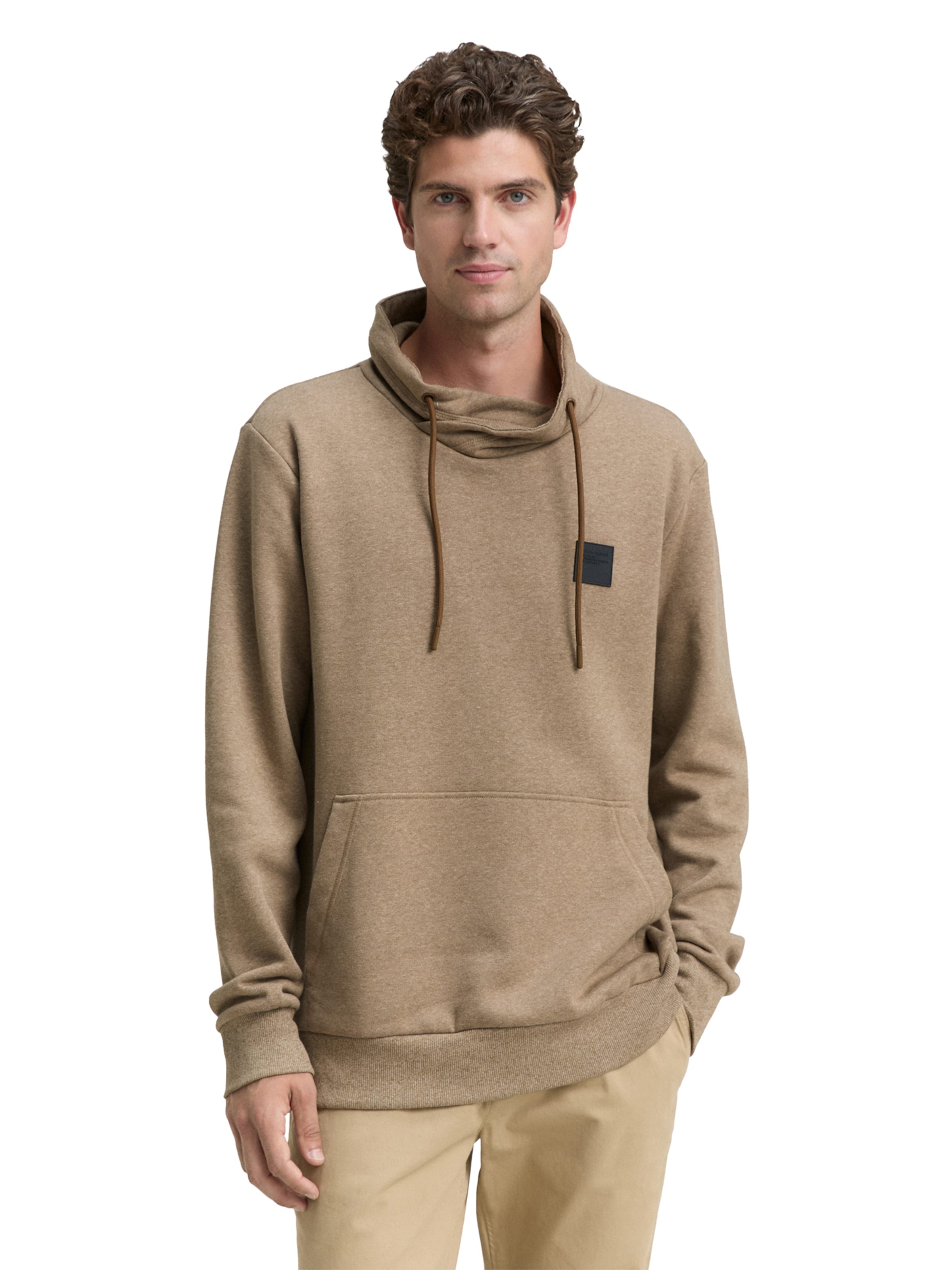 TOM TAILOR Sweatshirt in Beige: front