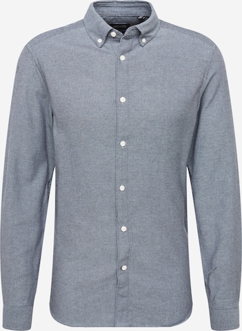 Slim fit Camicia 'TAR' di Only & Sons in blu: frontale