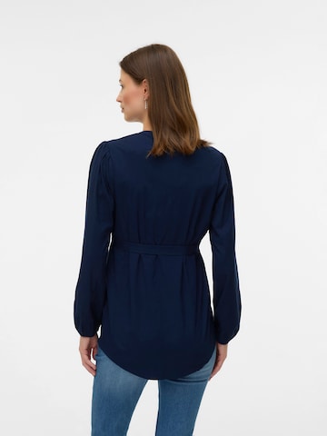 Chemisier 'MLElva Lia' MAMALICIOUS en bleu
