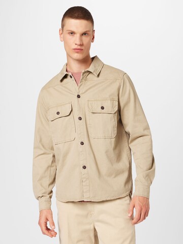 Hailys Men - Regular Fit Camisa 'Colin' em bege: frente