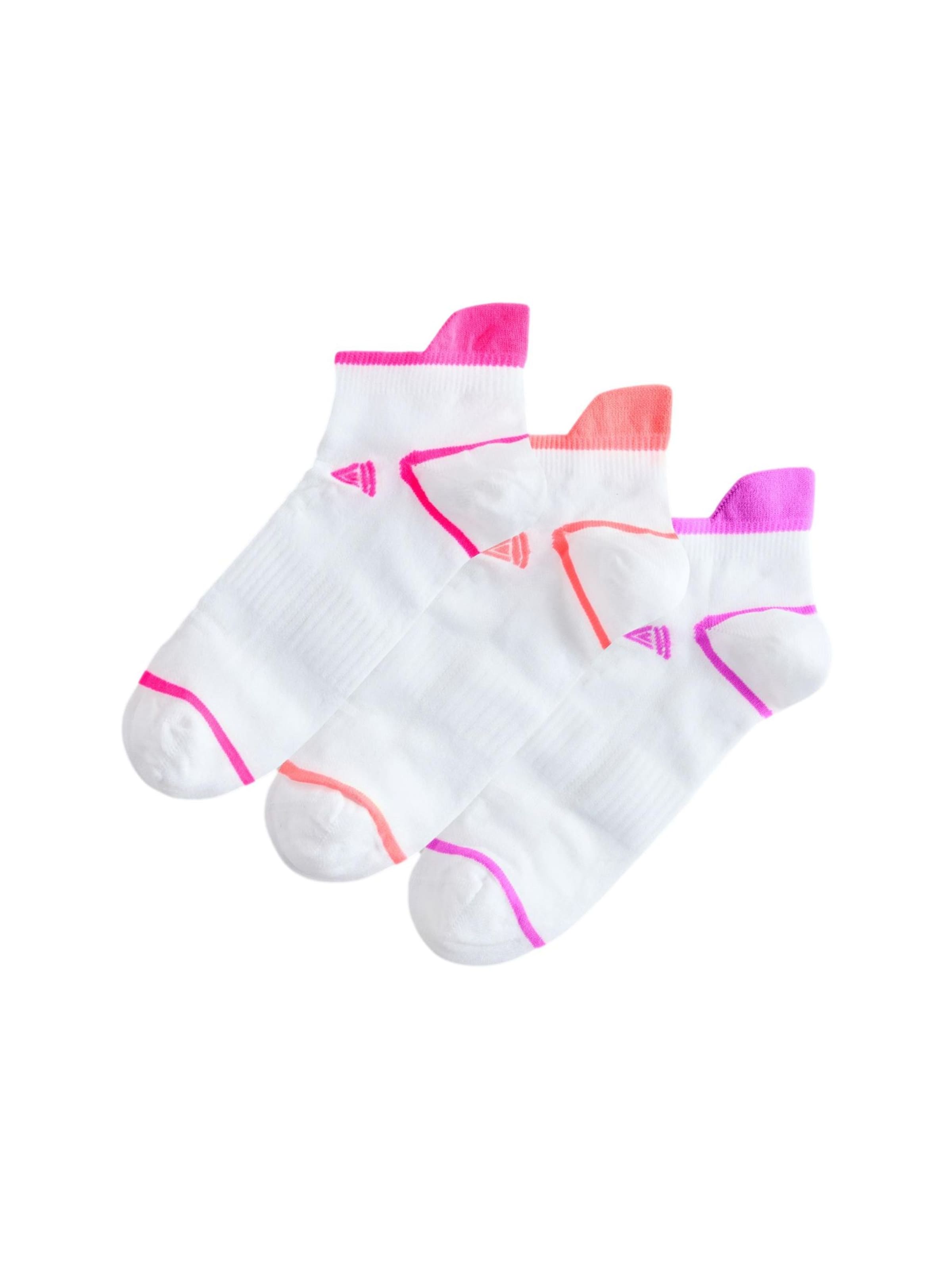 Next Къси чорапи в неоноволилаво / сьомга / неоново розово / бяло, Преглед на продукта