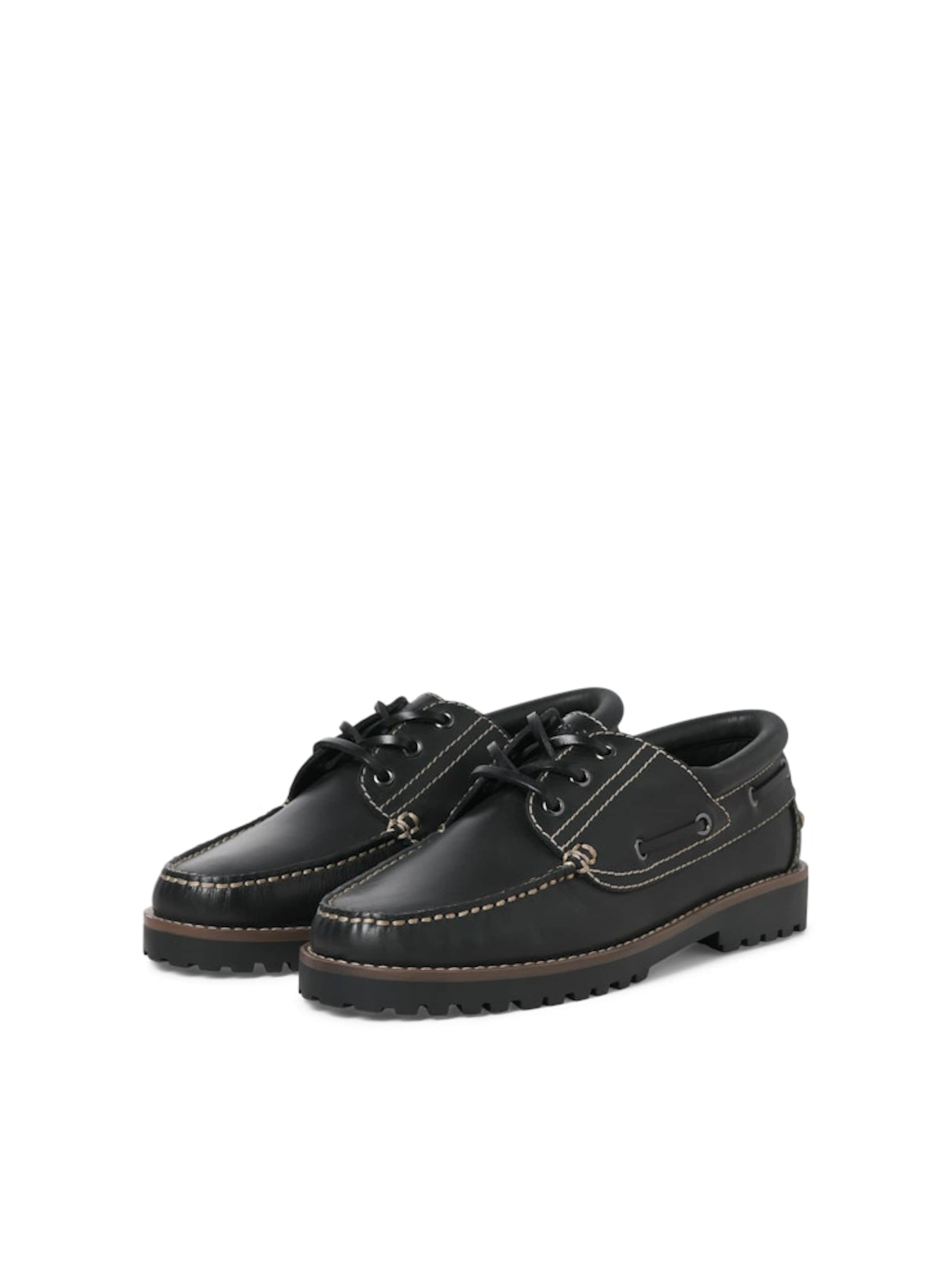 Mocassino 'JFWBROOKLYN' di JACK & JONES in nero