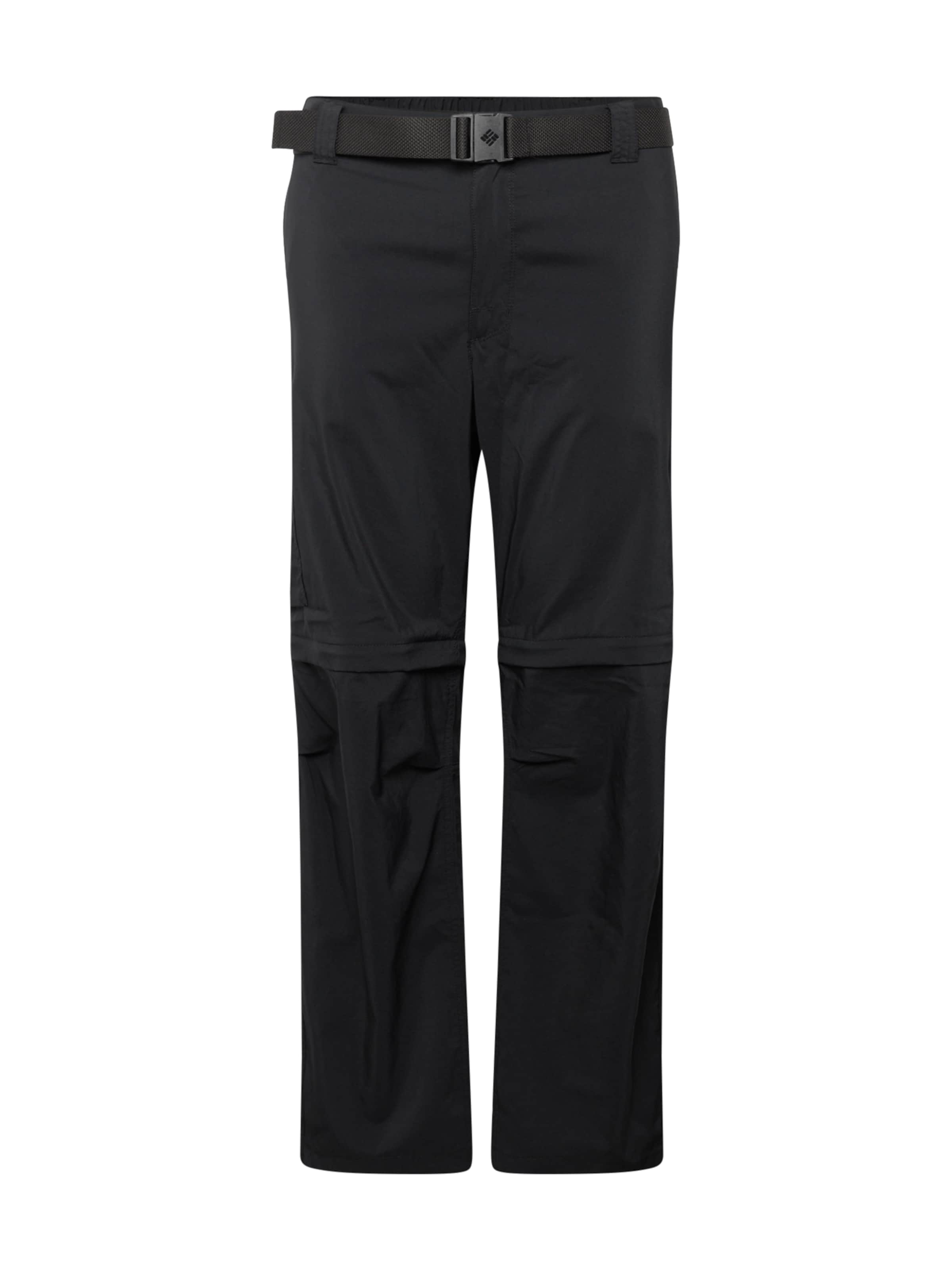 COLUMBIA regular Παντελόνι πεζοπορίας σε μαύρο: μπροστά