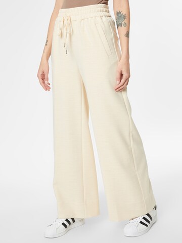 SECOND FEMALE Wide leg Pantalon 'Ficaria' in Beige: voorkant