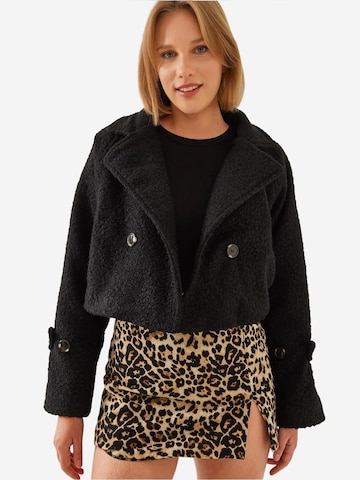 Bianco Lucci - Casaco meia-estação em preto: frente