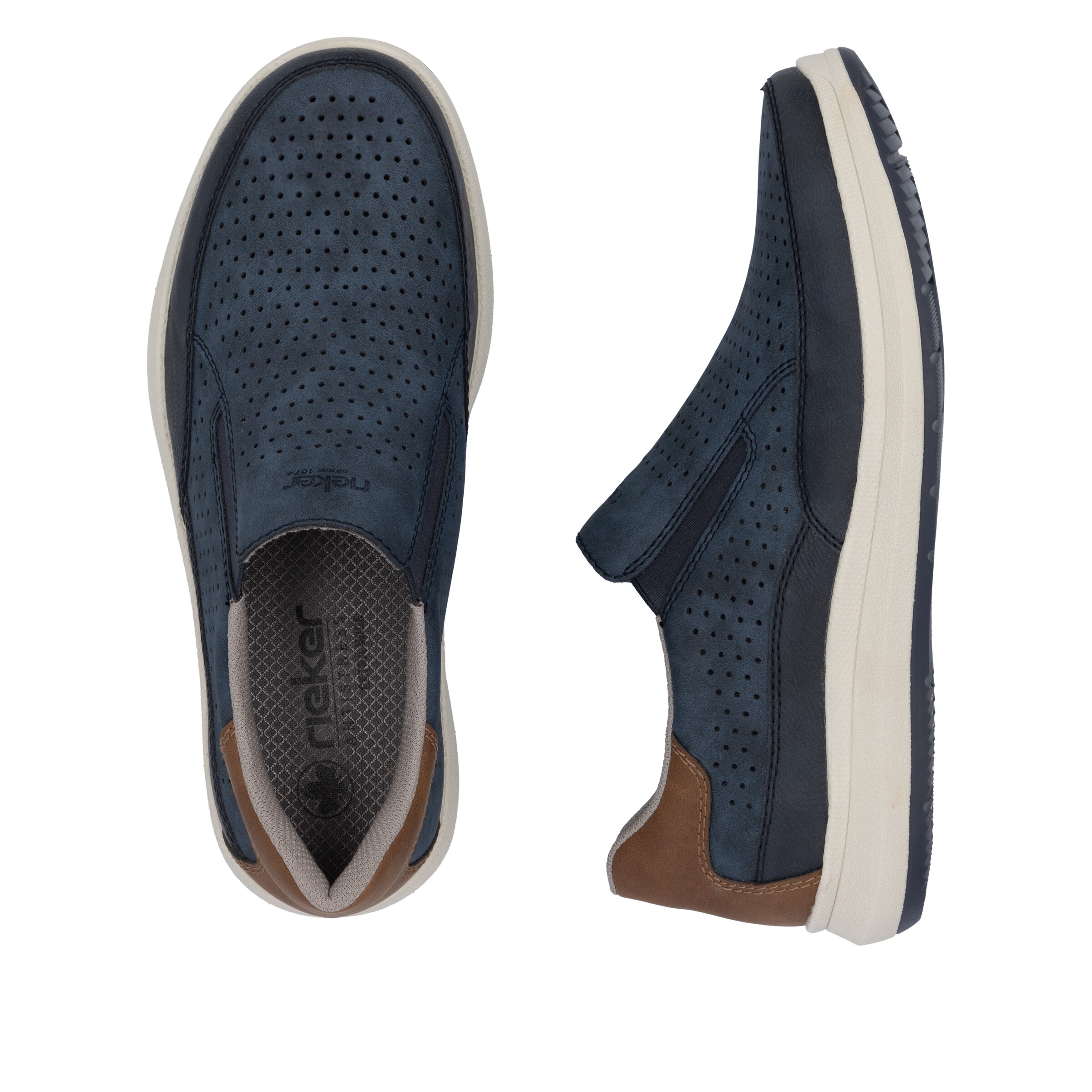 Slip on Rieker en bleu