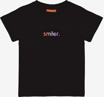 T-Shirt smiler. en noir : devant