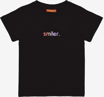 smiler. Shirt in Schwarz: predná strana