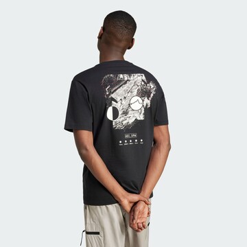 T-Shirt fonctionnel 'City Escape Space' ADIDAS SPORTSWEAR en noir : devant