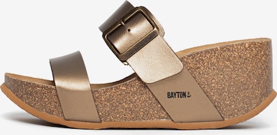Bayton Pantolette 'Newcastle' in braun / bronze, Produktansicht