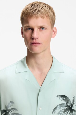 BOSS Regular Fit Hemd ' Rayer' in Blau