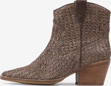 BRONX Booties 'Jukeson' in Brown: front