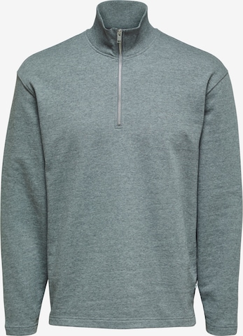 Sweat-shirt SELECTED HOMME en gris : devant