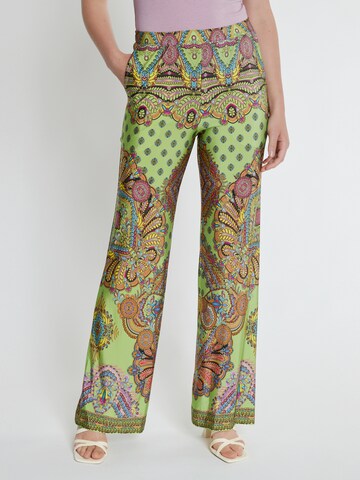 Ana Alcazar Wide leg Broek 'Kiosea' in Groen: voorkant