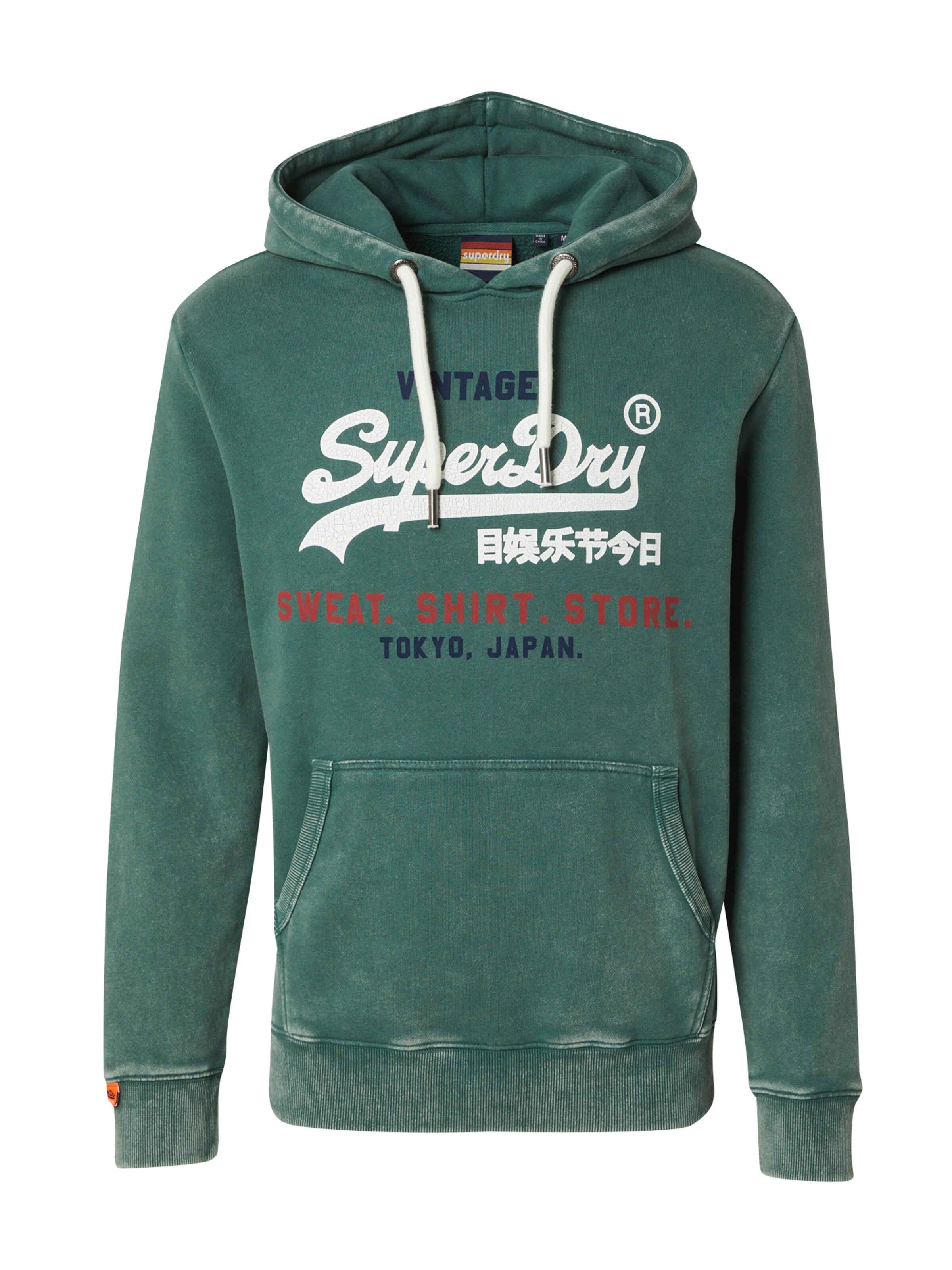 Felpa 'Cali' di Superdry in verde: frontale
