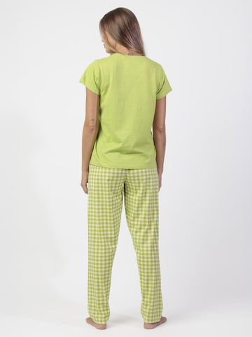 admas - Pijama 'ADMAS Pijama Manga Corta Vichy Mood para Mujer' en verde