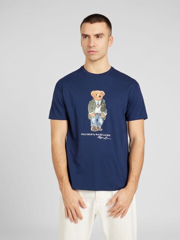 T-Shirt Polo Ralph Lauren en bleu : devant