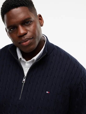 Tommy Hilfiger Big & Tall Neulepaita 'CLASSIC' värissä sininen