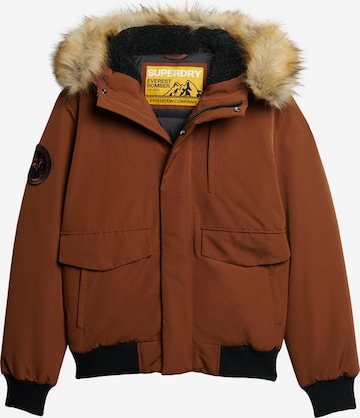 Superdry Winterjas 'Everest' in Bruin: voorkant