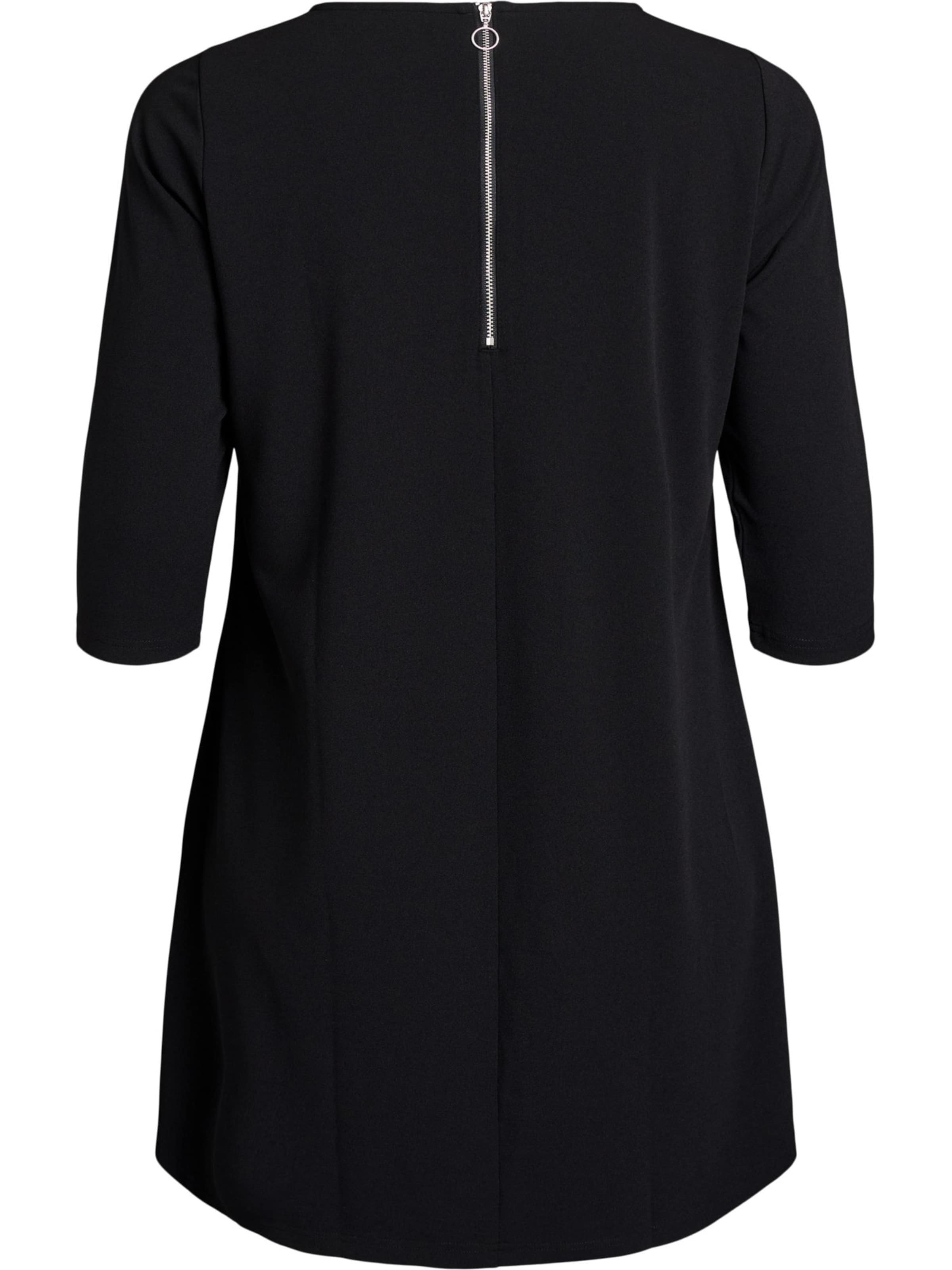 Flash by Zizzi Jurk 'Flella' in Zwart