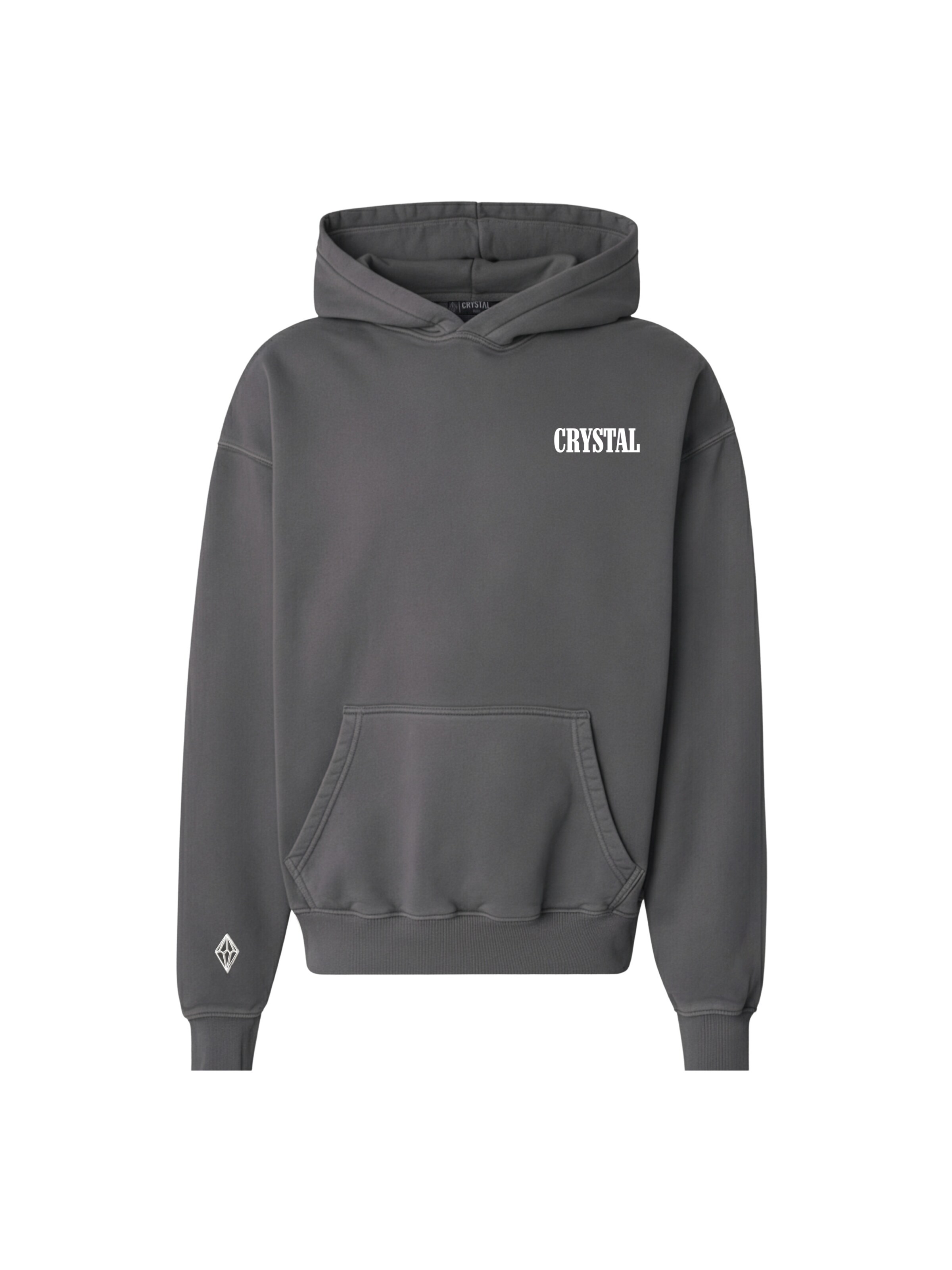 Crystal Paris Sweatshirt 'Wolf' in Grey