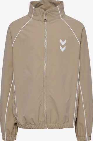 Hummel Sweatvest in Bruin: voorkant