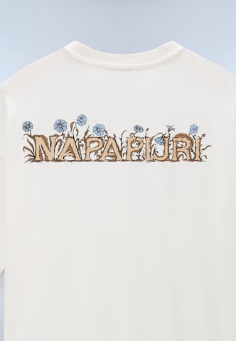 T-shirt 'S-HYTTE' NAPAPIJRI en blanc
