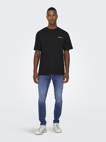 Coupe slim Jean 'ROPE' Only & Sons en bleu