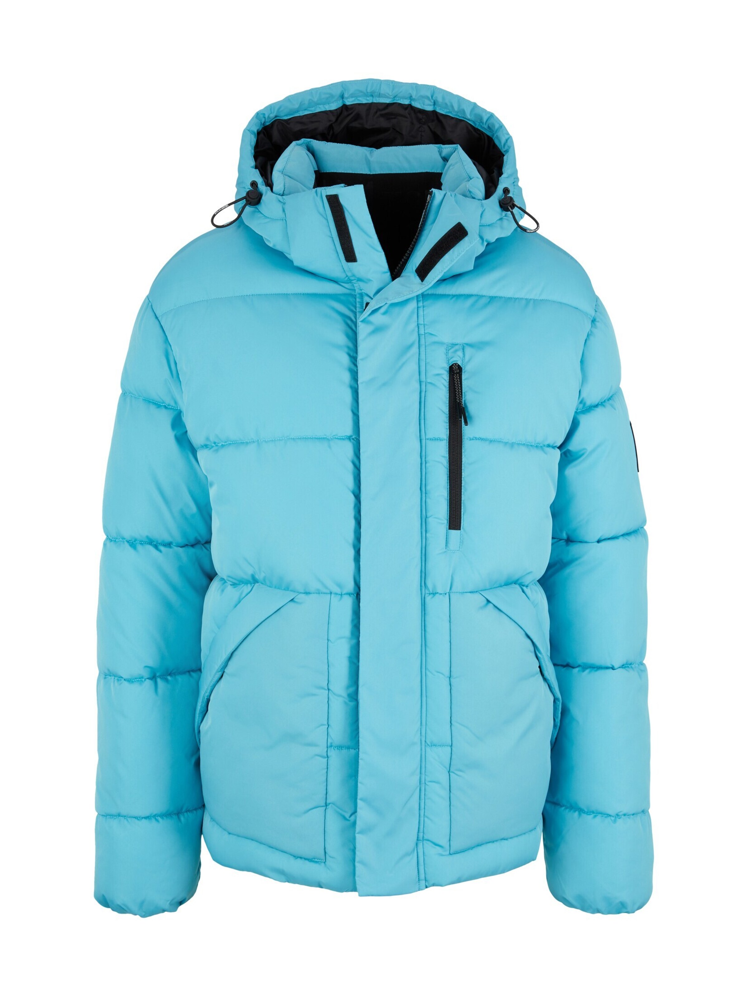 TOM TAILOR DENIM Winterjas in Blauw: voorkant