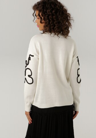 Aniston CASUAL Pullover in Weiß