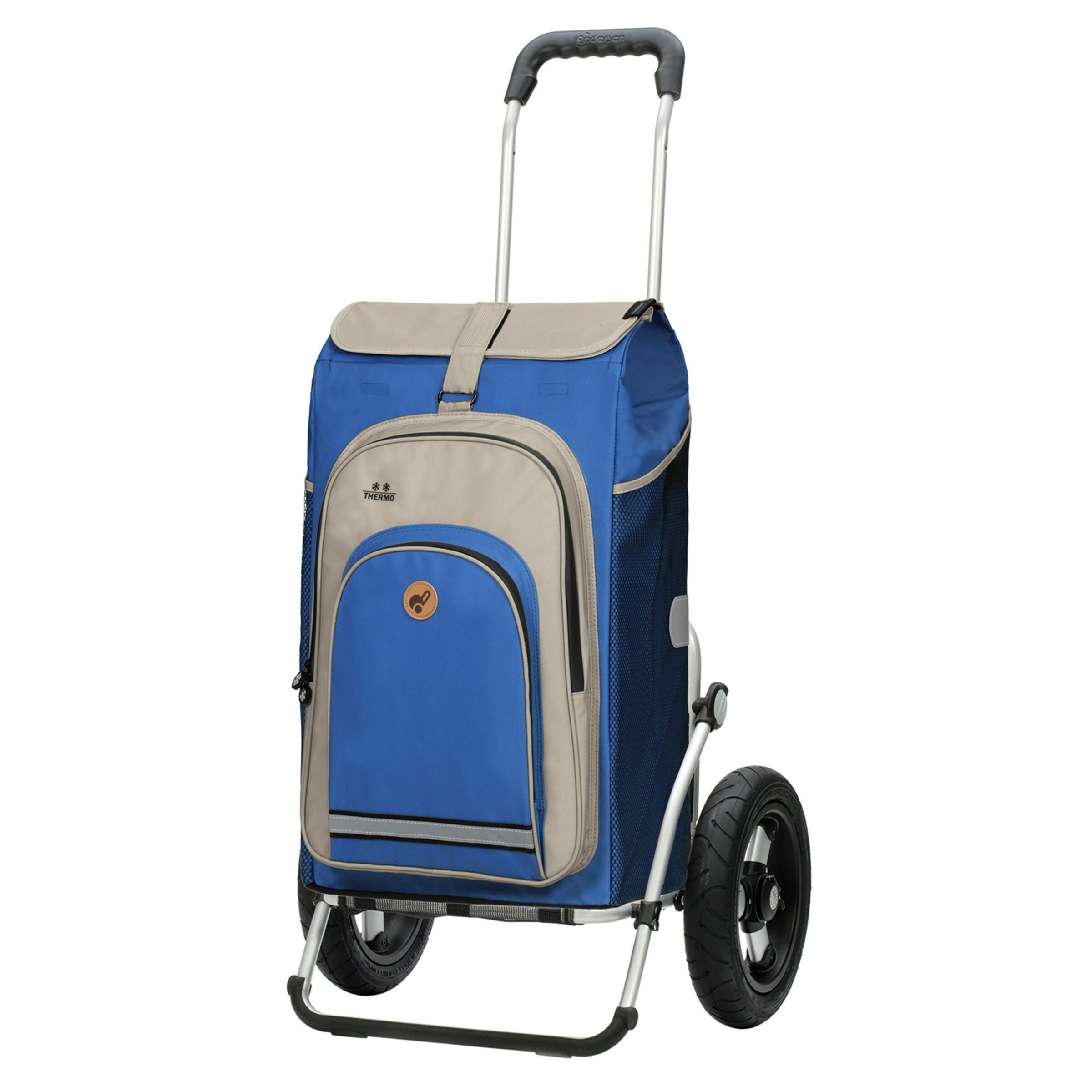 Andersen Shopper Trolley 'Hydro 2.0' in Blue: front