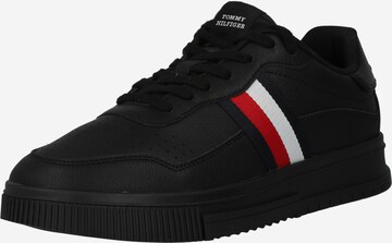 TOMMY HILFIGER Sneakers laag 'Supercup' in Zwart: voorkant