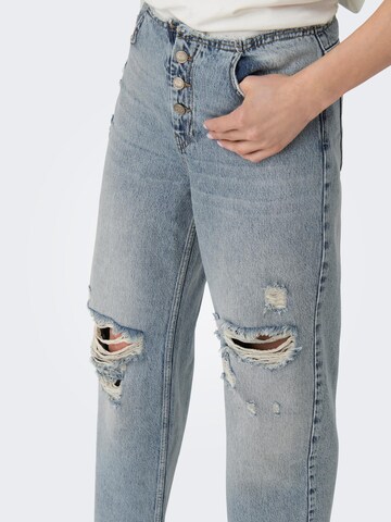 ONLY Loosefit Jeans 'Kiki' i blå