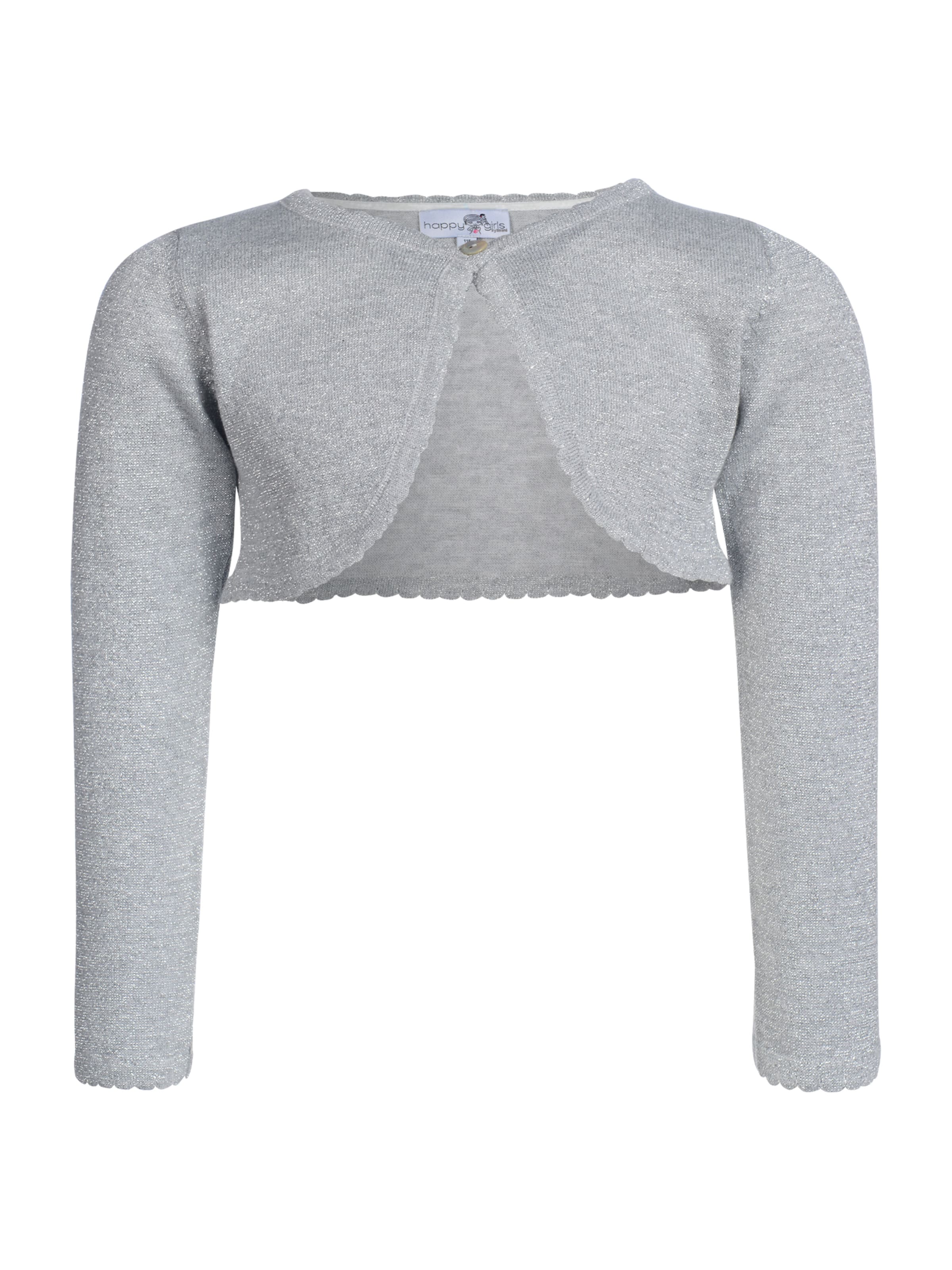 happy girls Kardigan – stříbrná: přední strana