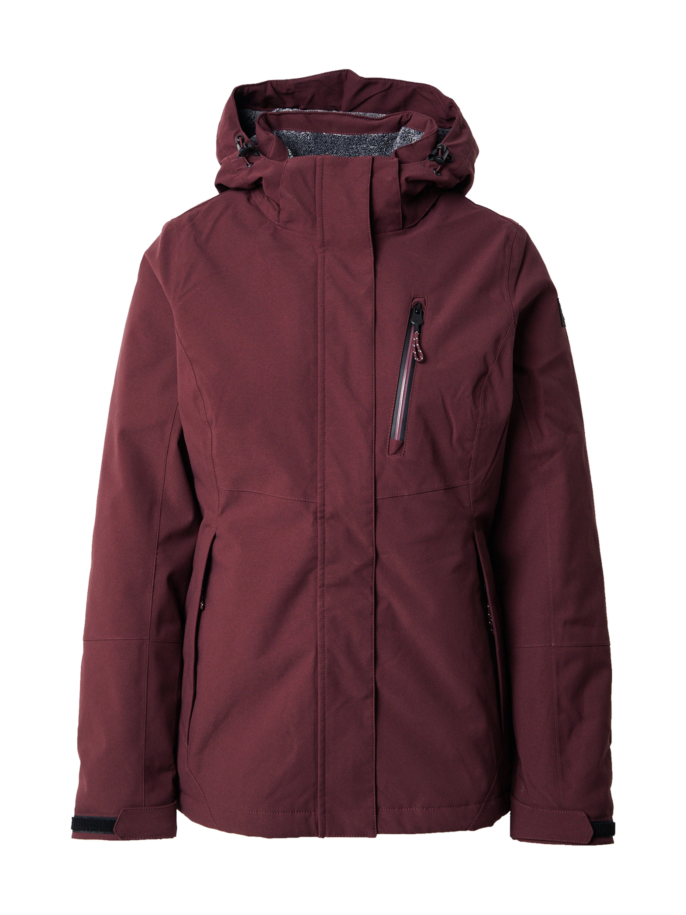 KILLTEC - Chaqueta de montaña en rojo: frente