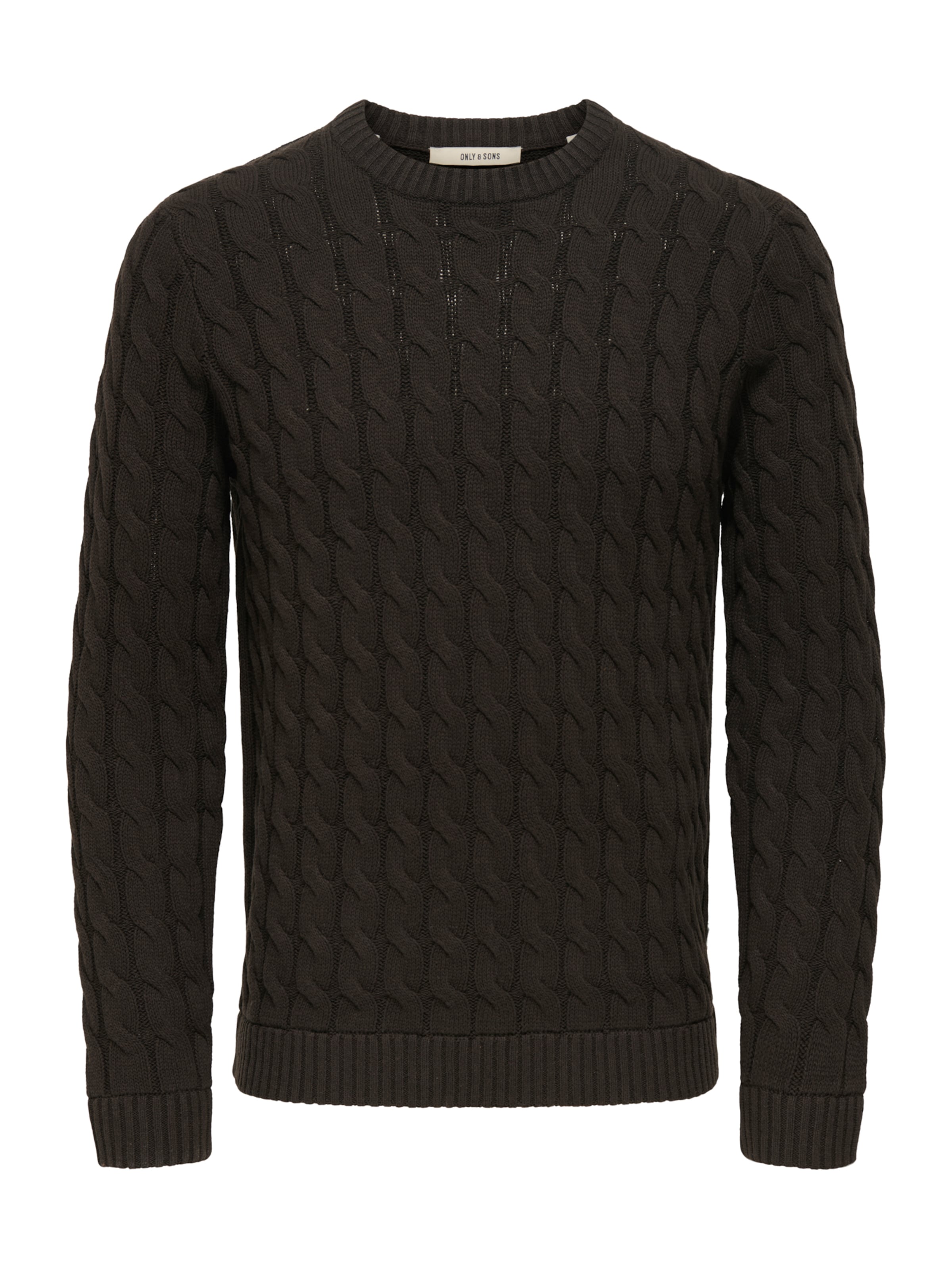 Only & Sons Sweater 'ONSKicker' in Brown: front