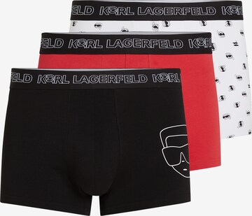 Boxeri de la Karl Lagerfeld pe roșu: față
