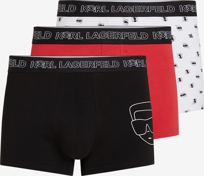 Boxeri Karl Lagerfeld pe roșu / negru / alb, Vizualizare produs