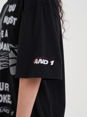 AND1 T-Shirt in Schwarz